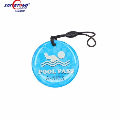 13.56MHZ NTAG215 RFID NFC Epoxy PET Tag-RFID Hang Tag